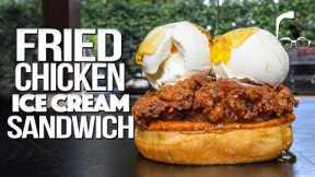 THE FRIED CHICKEN & ICE CREAM SANDWICH (THAT MAX FORCED ME TO MAKE) | SAM THE COOKING GUY