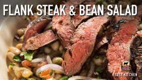 Grilled Flank Steak with White Bean Salad