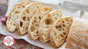 Bakery-Style Ciabatta Bread — No Kneading, No Equipment, No Fuss