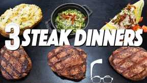 3 STEAK DINNERS THAT WILL MAKE SOMEONE SPECIAL REALLY LOVE YOU | SAM THE COOKING GUY