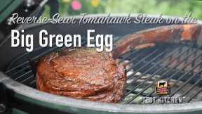 How to Reverse-Sear Tomahawk Steak on the Big Green Egg