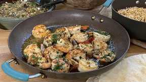 How To Make Greek-Style Shrimp Scampi with Ouzo | Rachael Ray