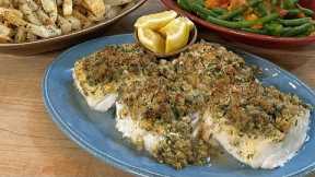 How To Make Baked Fish with Garlic-Cheese Breadcrumbs | Rachael Ray
