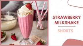 Strawberry Milkshake Recipe #Shorts