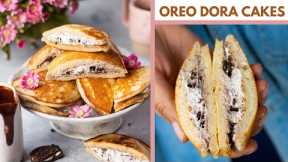 COOKIES AND CREAM DORA CAKES | HOW TO MAKE EGGLESS DORA CAKES | EGGLESS OREO DORAYAKI RECIPE