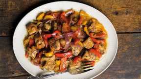 How To Make Pork Spareribs With Peppers, Onions, Sage + Honey | Tuesday Nights Mediterranean