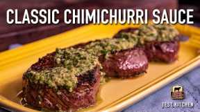 Steak with Classic Chimichurri Sauce