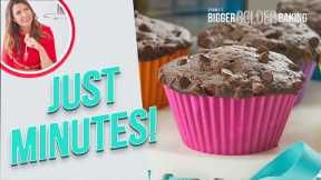 5-Minute Chocolate Muffins Made in the Microwave
