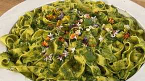 How To Make Tagliatelle with Fava and Herb Pesto | Rachael Ray