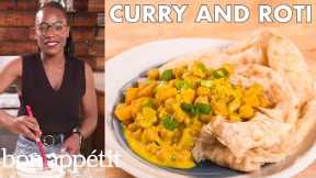 Chrissy Makes Curried Chickpea Roti | From the Home Kitchen | Bon Appétit