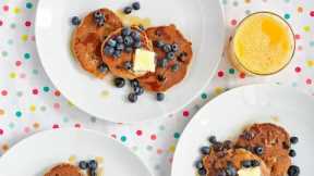 How To Make Naturally Sweet PB&J Pancakes | Healthy Breakfast Recipe From Chef Ryan Scott