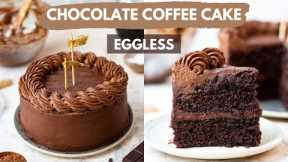 Chocolate Coffee Cake |  EXTRA *moist* | Eggless Chocolate Ganache Cake