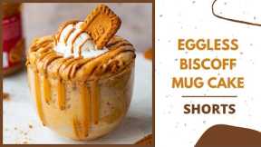 2 Minute Biscoff Mug Cake Eggless #SHORTS