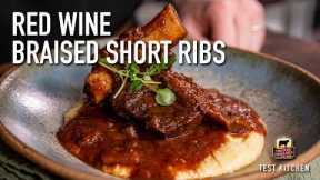Classic Red Wine Braised Short Ribs Recipe