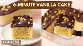 Easiest Cake Recipe EVER!  Eggless Vanilla Cake in 6 Minutes no OTG | No Egg Microwave Vanilla Cake