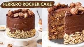 EPIC Ferrero Rocher Chocolate Cake| Eggless Nutella Cake Recipe | Best Chocolate Frosting Recipe