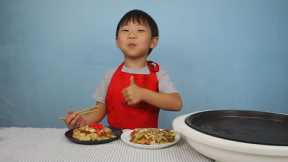 How To Make  Okonomiyaki | Japanese Savory Pancake | Easy Peasy with Jordan