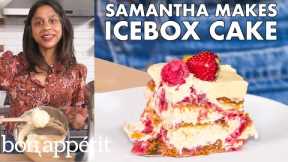 Samantha Makes Ginger-Raspberry Icebox Cake | From The Home Kitchen | Bon Appétit