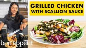 How To Make Grilled Chicken With Scallion Sauce | From The Home Kitchen | Bon Appétit