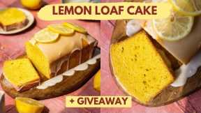 How To Make Lemon Loaf Cake With Glaze | Book Giveaway - Win Signed Copies Of My Recipe Book