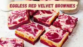 Eggless Red Velvet Cheesecake Brownies | How To Make Eggless Red Velvet Brownies| Bake With Shivesh