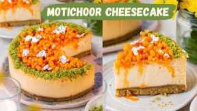 EPIC Eggless Motichoor Cheesecake |Trending Diwali Recipes| Homemade Motichoor Motichoor  Boondi
