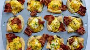 How to Make Bacon, Egg and Cheese Toast Cups