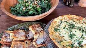 How to Make Kale Salad with Croutons, Smoked Almonds, Pistachios & Pomegranate | Holiday Brunch: …