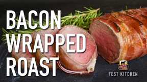 Bacon-Wrapped Tenderloin Roast with Maple & Rosemary Recipe