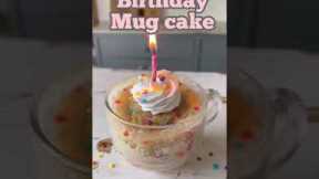 Birthday Mug Cake | Easy Eggless Mug Cake Recipe #SHORTS
