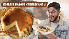 Eggless Burnt Basque Cheesecake Recipe ? Does it work? Tested By Shivesh