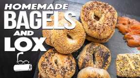 MAKING HOMEMADE BAGELS FOR THE FIRST TIME ( & LOX...OMG!) | SAM THE COOKING GUY