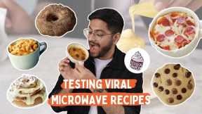 OMG?? I Tested All VIRAL Microwave Recipes| Pizza, Cookie, Donut in just 60 seconds- UNBELIEVABLE
