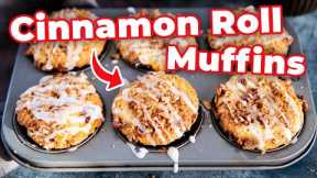 Glazed Cinnamon Roll Muffins