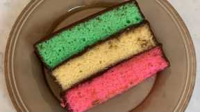 How to Make a Sheet Pan Rainbow Cookie Cake