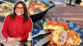 How to Make Cast-Iron Skillet Roast Stuffed Cabbage | Easiest Stuffed Cabbage Ever | Rachael Ray