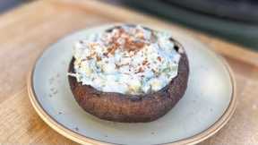 How to Make Creamy Grilled Corn Salad Served in Grilled Portobello Caps | Richard Blais
