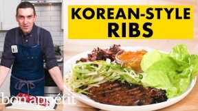 Chris Makes Korean-Style Short Ribs | From The Home Kitchen | Bon Appétit