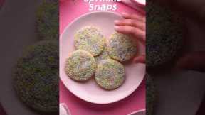 Sprinkle Snap Cookies #shorts