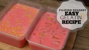 Easy Gelatin Recipe (Filipino Desserts) - Christmas Recipe