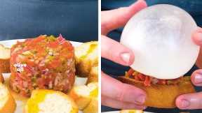 You won’t believe what this tomato tartare is topped with! So Yummy