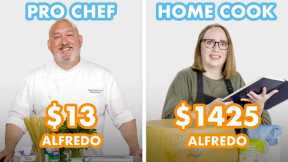 $1425 vs $13 Fettuccine Alfredo: Pro Chef & Home Cook Swap Ingredients | Epicurious