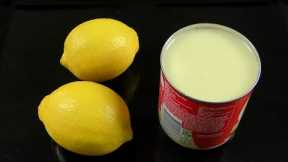 Mix condensed milk with lemon. Quick lemon dessert cream recipe [ Lemon sorbet ]