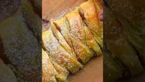 Braided chocolate filled pastry #shorts