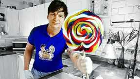 GIANT CANDY Lollipop Making at Home 🌈🌈🌈 Candy MASTERCLASS for Beginners as well