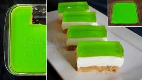 Condensed Milk and Biscuit Dessert | Layered Jelly Desert | Easy Dessert Recipes