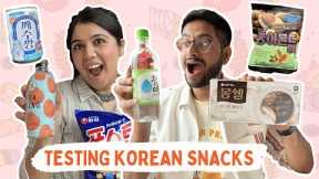 Taste Testing Korean Snacks 😱 DID WE LIKE ANYTHING? Korean Snacks Review | Tested By Shivesh