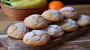 Very tasty and quick cookies with banana and orange!