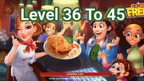 Cooking Frenzy |Level 36 to 45|Games land|Mobile gameplay |Crazy cooking and collection  game