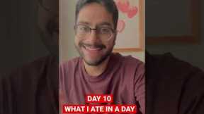 WHAT I ATE IN A DAY | DAY 10 | PIZZA FOR DINNER🥰 #shorts